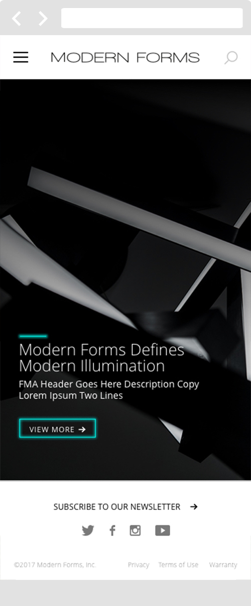 Modern Forms - Interface Mobile